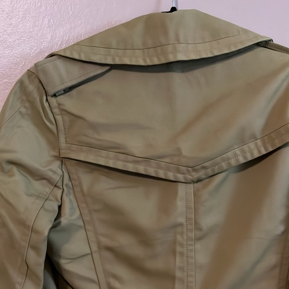 Express Design Studio Tan Double Breasted Belted Trench Coach XS - Picture 12 of 16